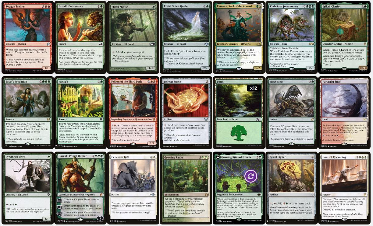 Token Swarm & Populate - Ghired, Conclave Exile - Custom Commander Deck