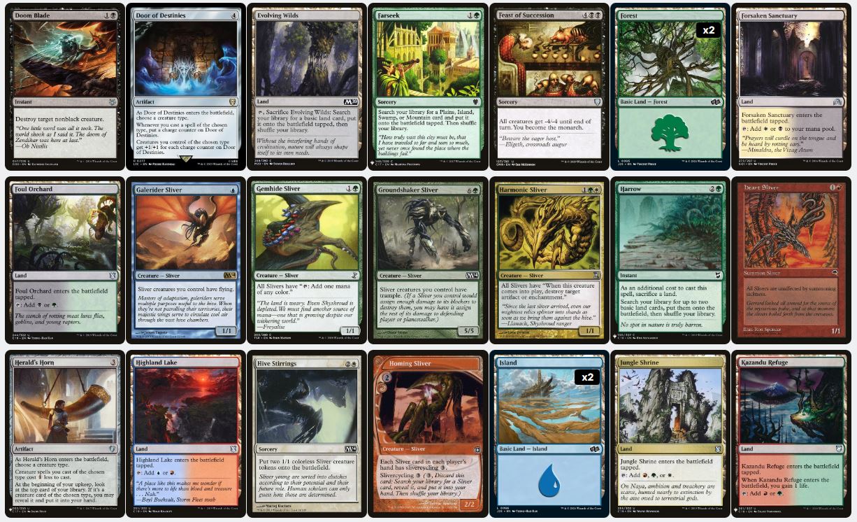 Sliver Synergy & Overwhelming Power - Sliver Hivelord - Custom EDH Commander