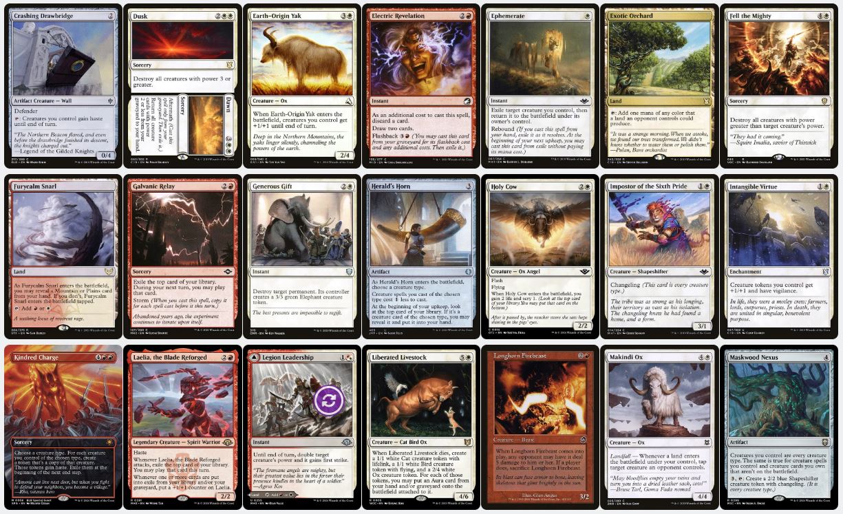 Oxen Tribal & Double Strike Power - Bruse Tarl, Roving Rancher - Custom EDH Commander Deck