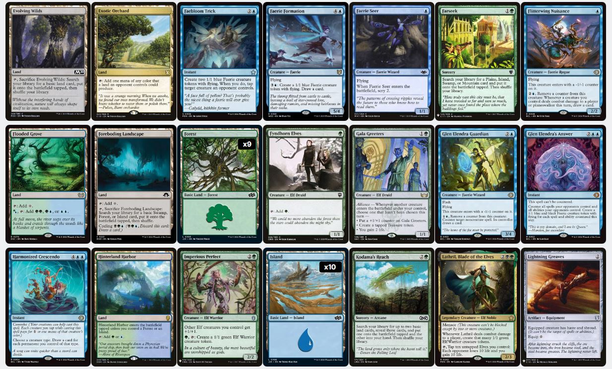 Maralen, Fae Ascendant - Custom Commander Deck