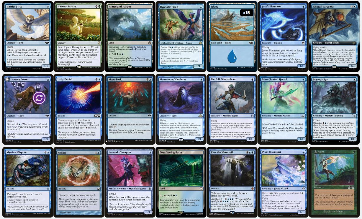 Evasive Creatures & Card Advantage - Edric, Spymaster of Trest - Custom Commander Deck