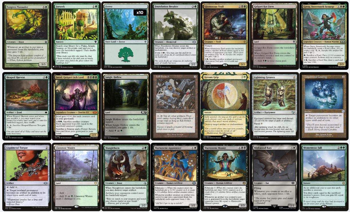 Ygra, Eater of All - Custom Commander Deck