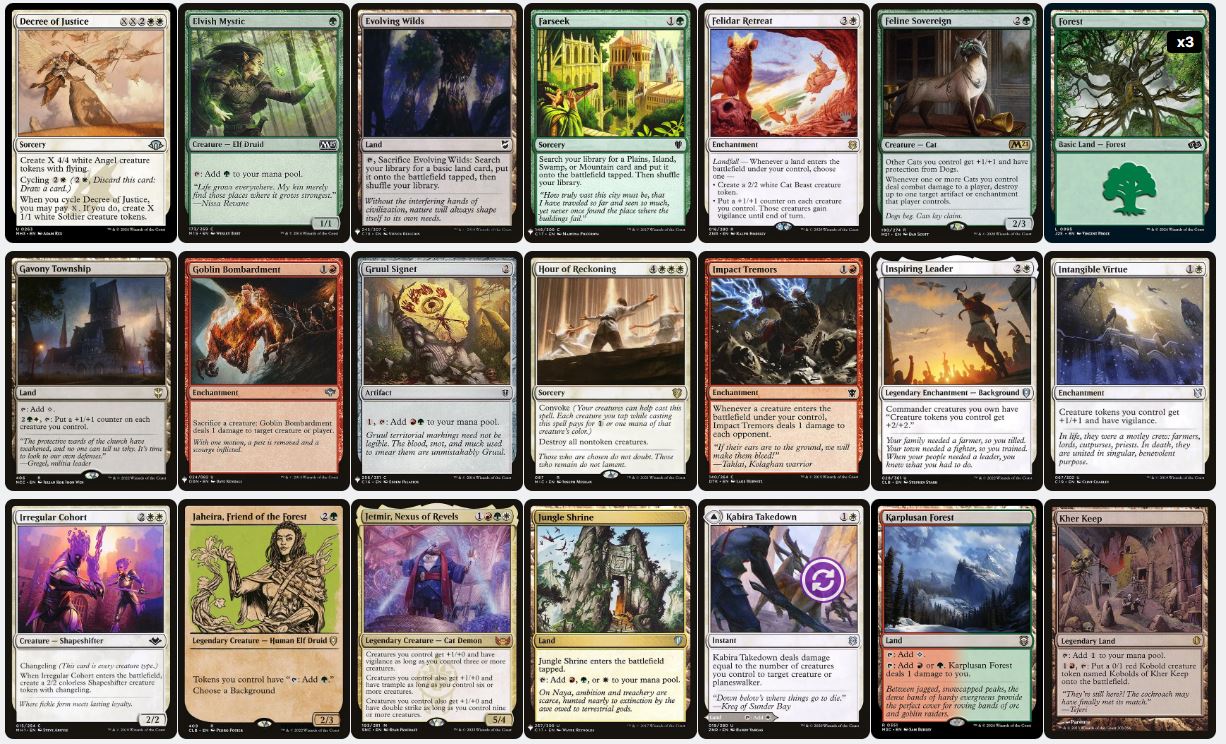 Token Aggro - Jinnie Fay, Jetmir's Second - Custom Commander Deck