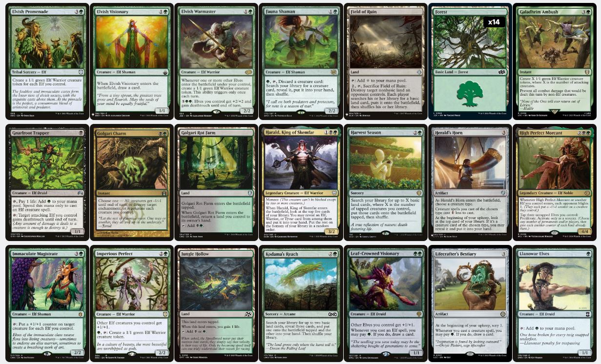 Lathril, Blade of the Elves - Custom EDH Commander Deck