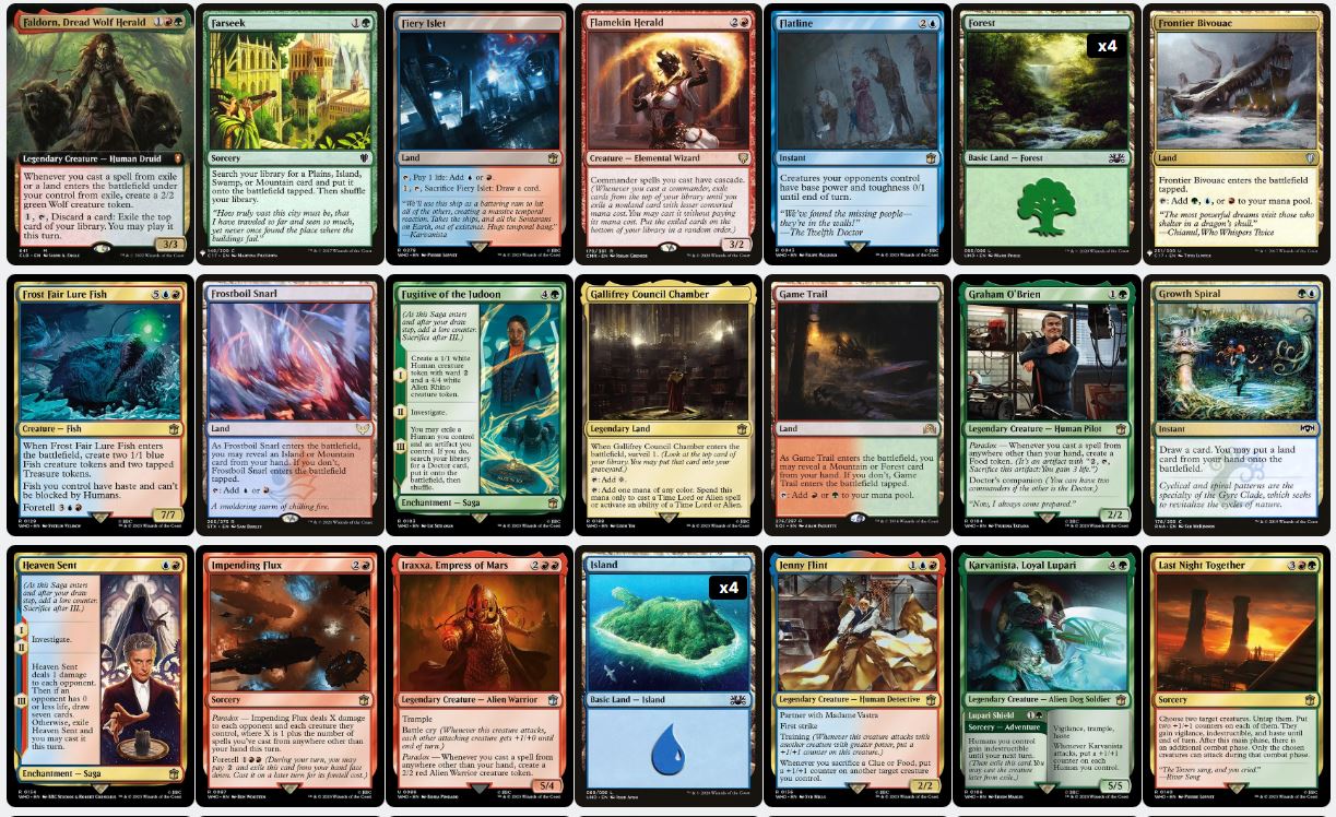 Unconventional Casting & Tempo Control - The Thirteenth Doctor - Custom Commander Deck
