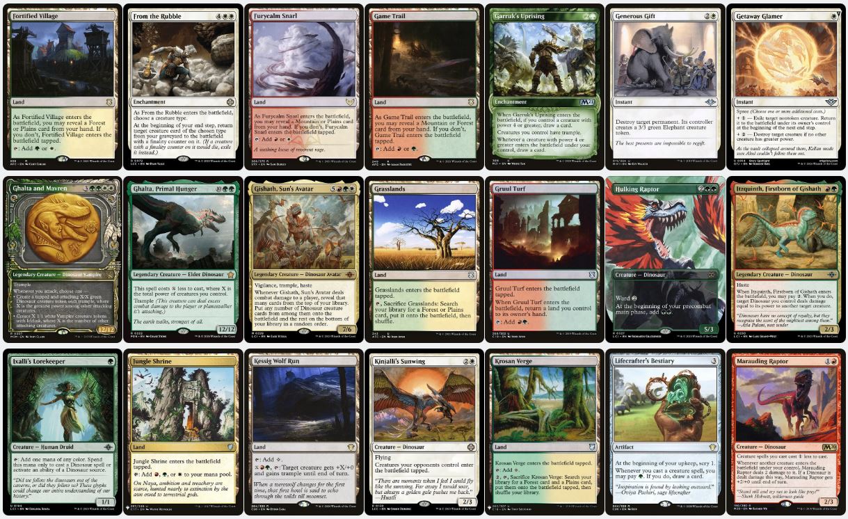 Dinosaur Discoveries & Combat Power - Pantlaza, Sun-Favored - Custom Commander Deck