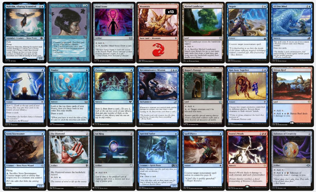 Breeches, Brazen Plunderer & Malcolm, Keen-Eyed Navigator - Custom Commander Deck