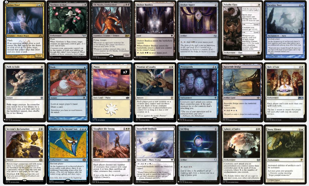 Control & Hand Theft - Sen Triplets - Custom Commander Deck