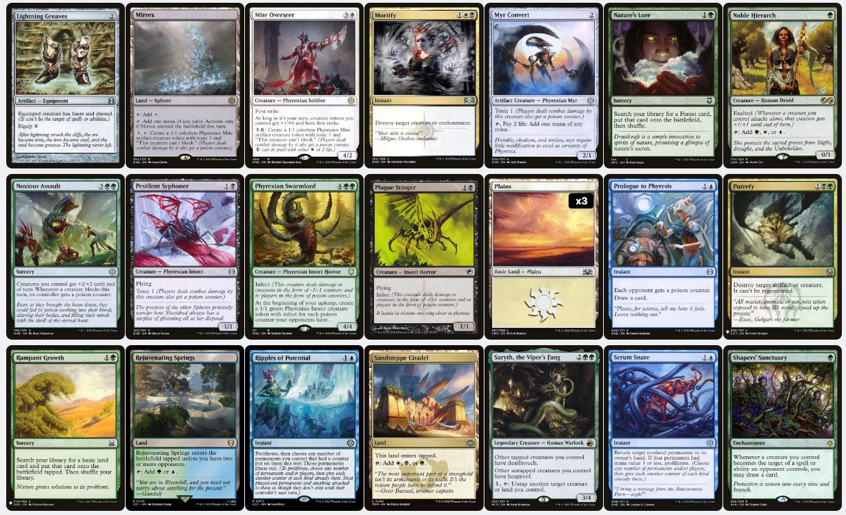 Proliferation & Control - Atraxa, Praetors' Voice - Custom Commander Deck