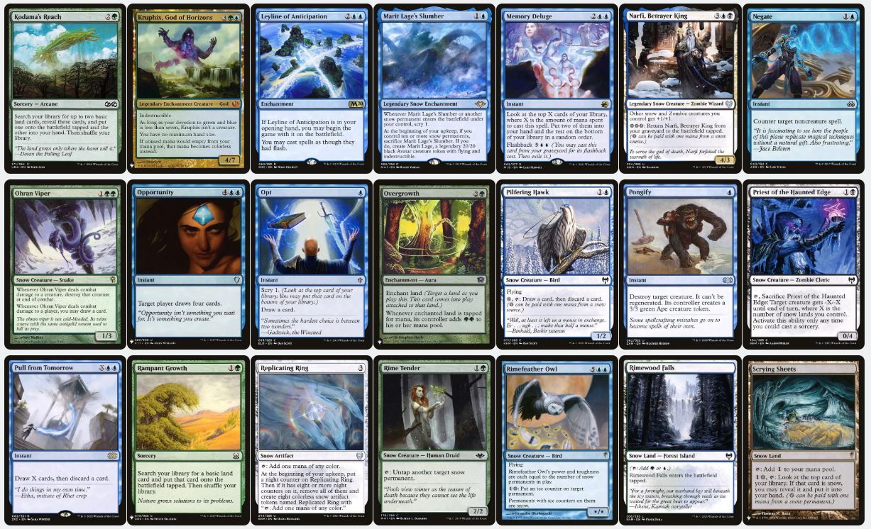 Snow Synergy & Resource Control - Jorn, God of Winter - Custom Commander Deck