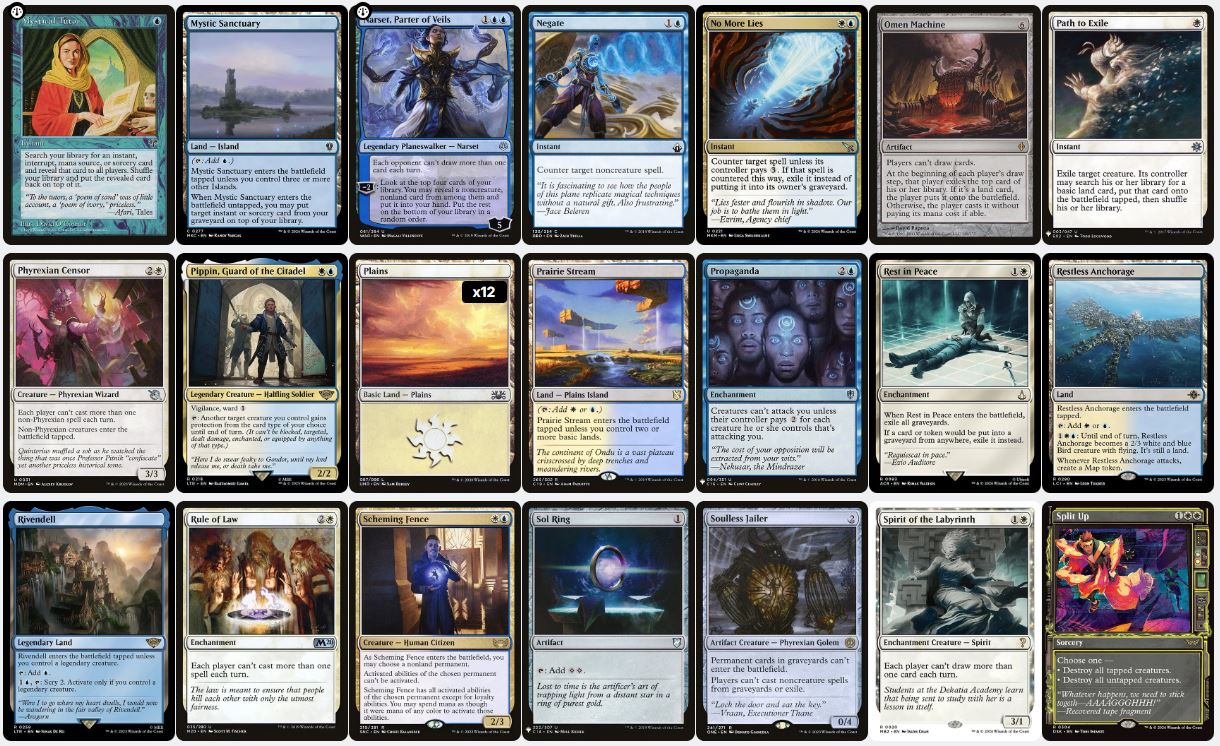 Stax Control - Lavinia, Azorius Renegade - Custom Commander Deck