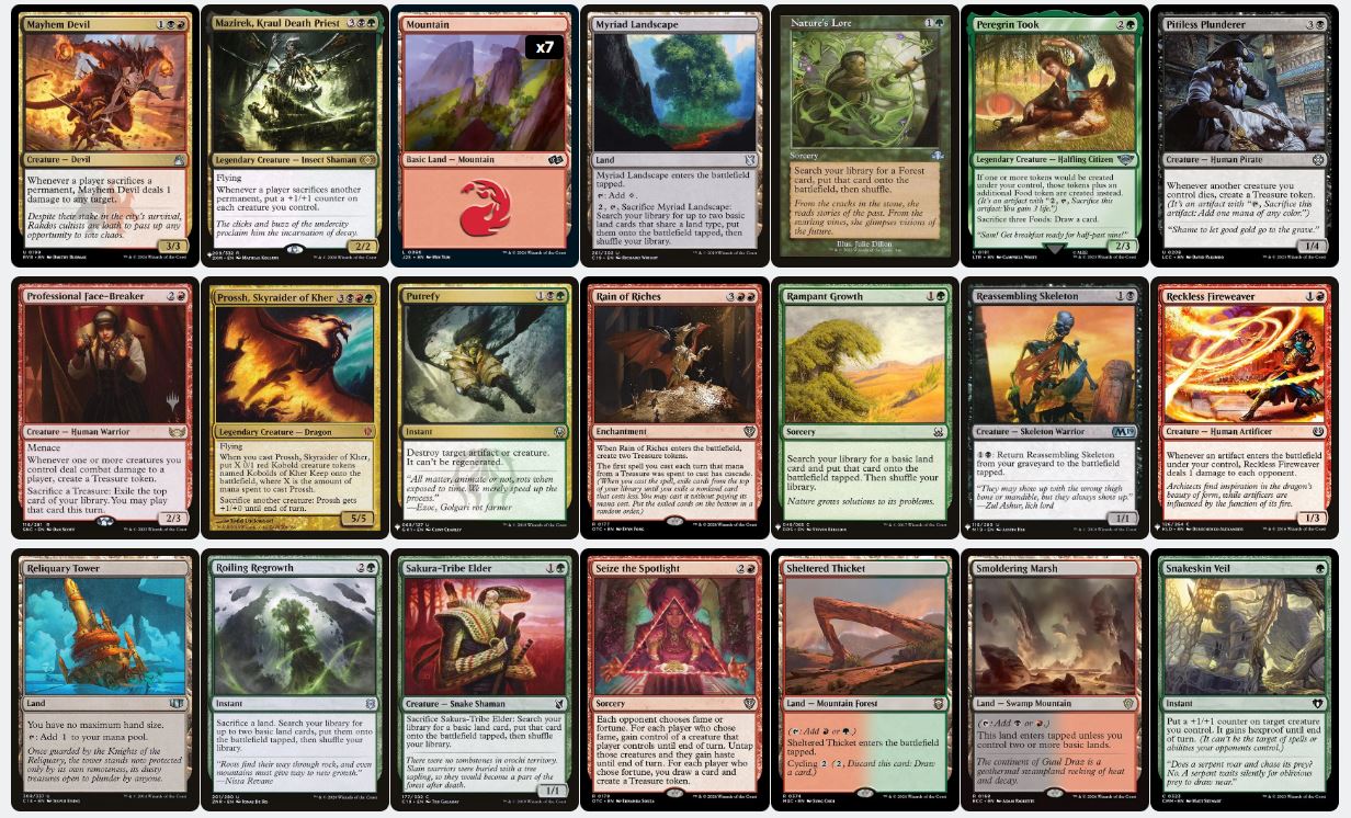 Korvold, Fae-Cursed King - Custom Commander Deck