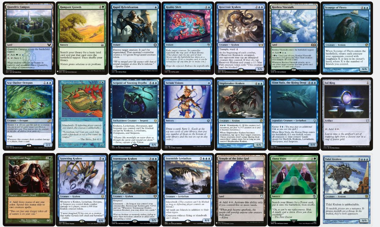 Sea Monster Cascade - Kiora, Sovereign of the Deep - Custom Commander Deck