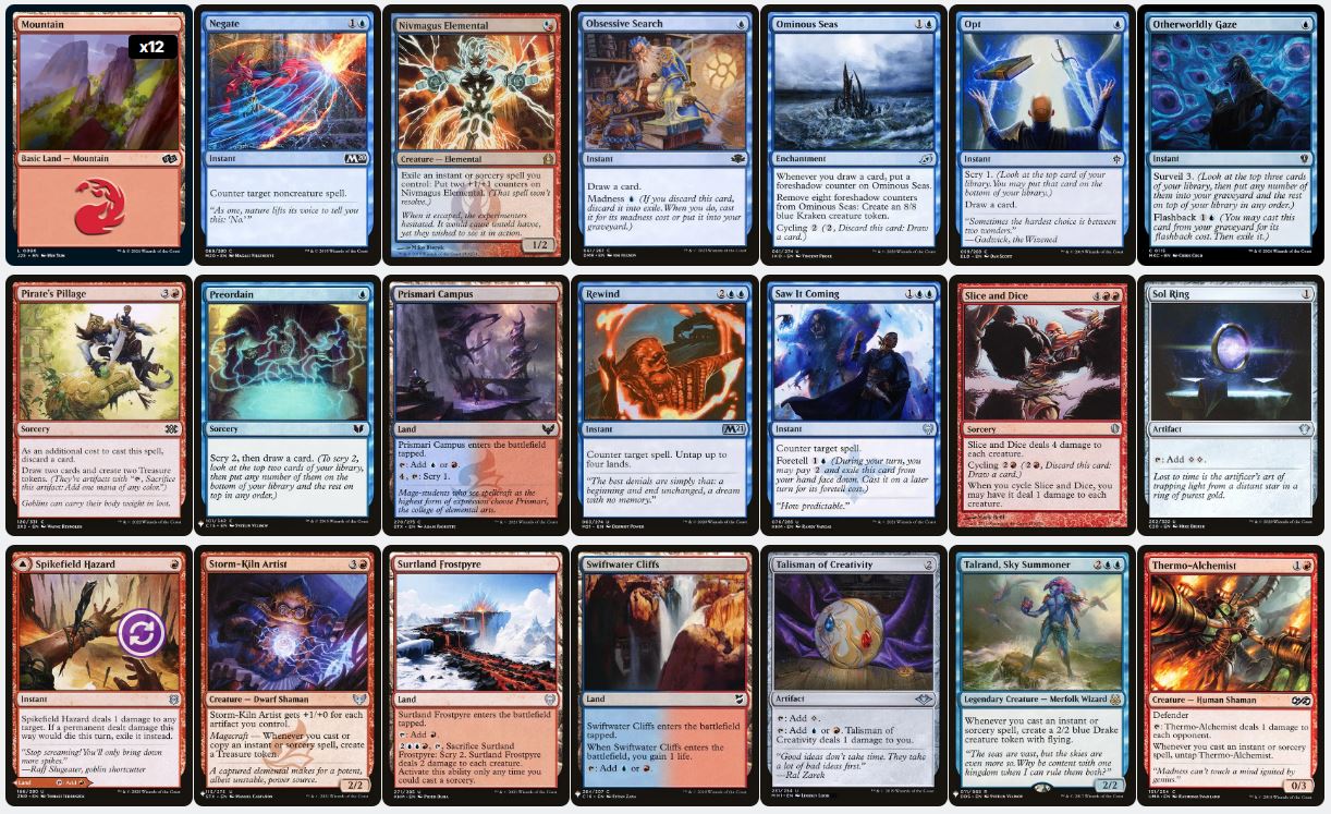 Card Draw & Infinite Damage Combo - Niv-Mizzet, Parun - Custom EDH Commander Deck