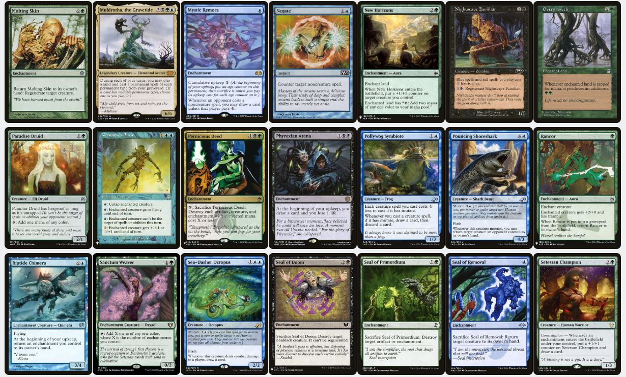 Enchantment Synergy & Frog Evasion - Tatsunari, Toad Rider - Custom Commander Deck