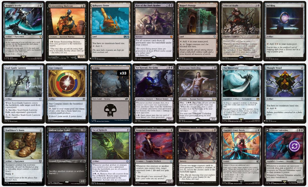 Sephiroth, Fabled SOLDIER - Custom Commander Deck