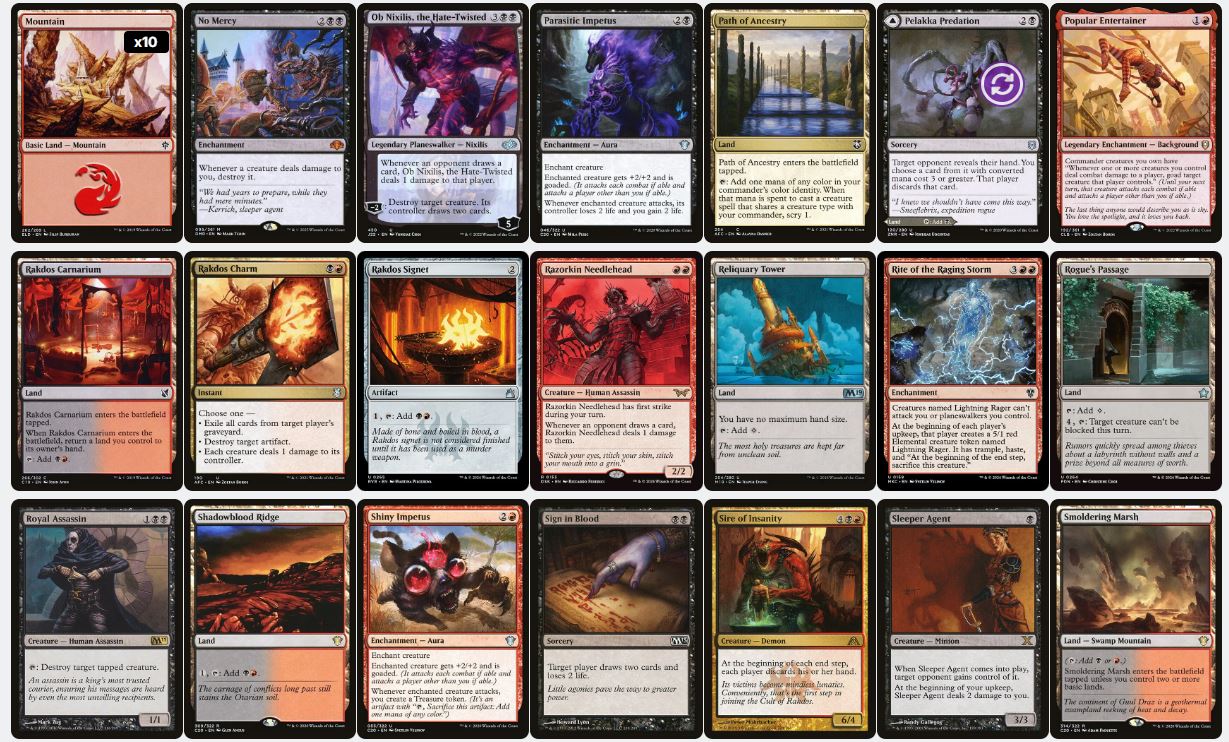 Xantcha, Sleeper Agent - Custom Commander Deck
