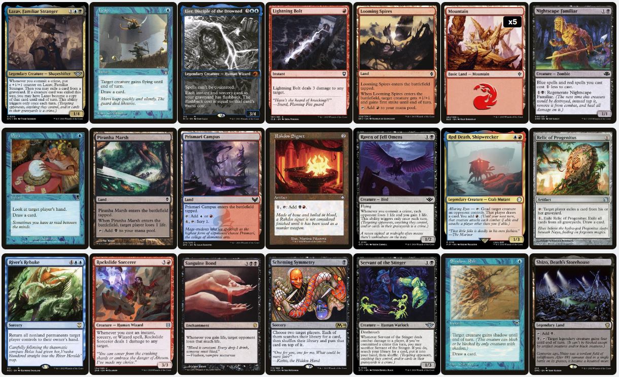 Crime & Punishment Control - Marchesa, Dealer of Death - Custom EDH Commander Deck