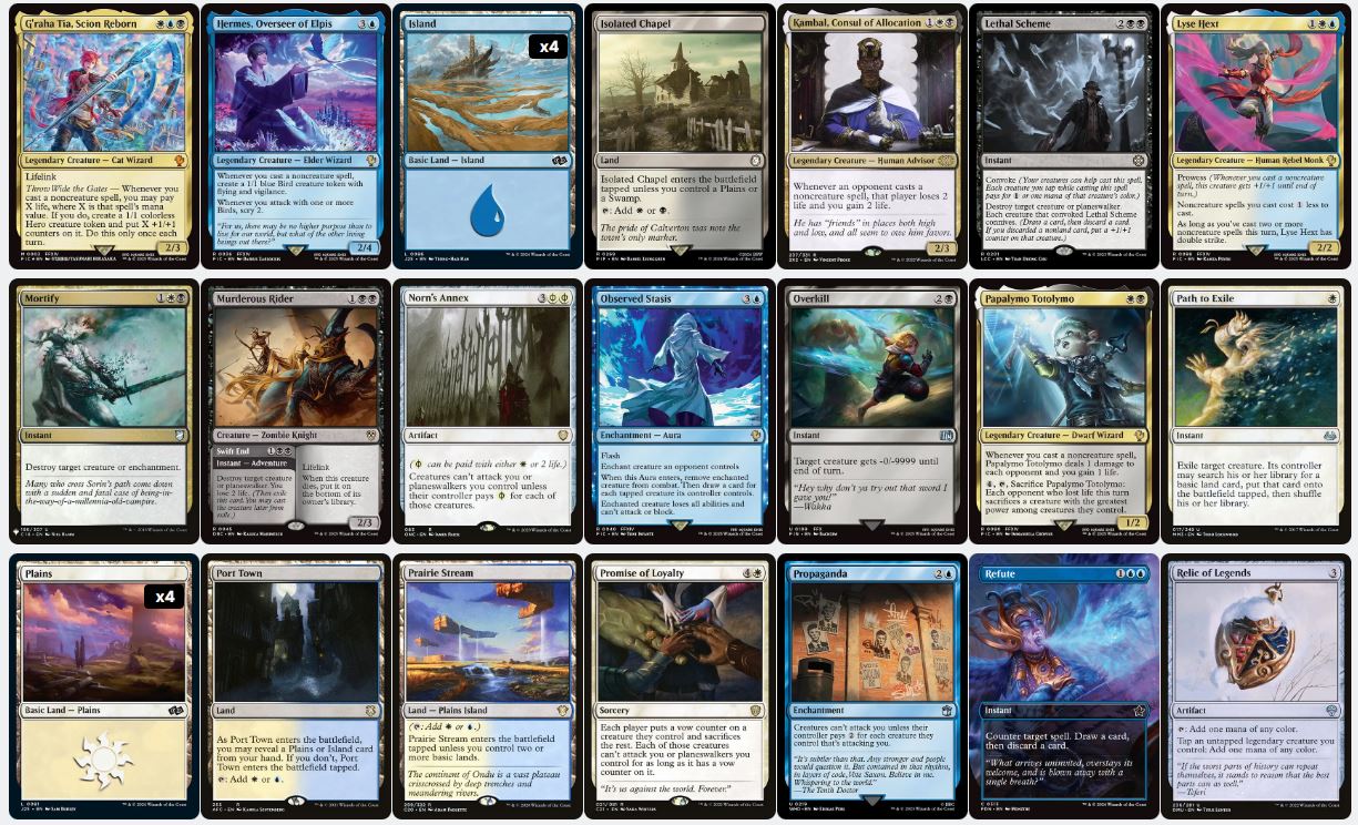 Y'shtola, Night's Blessed - Custom Commander Deck