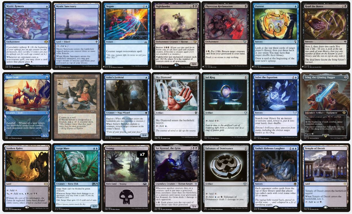 Toughness Based Mill Control - Phenax, God of Deception - Custom Commander Deck