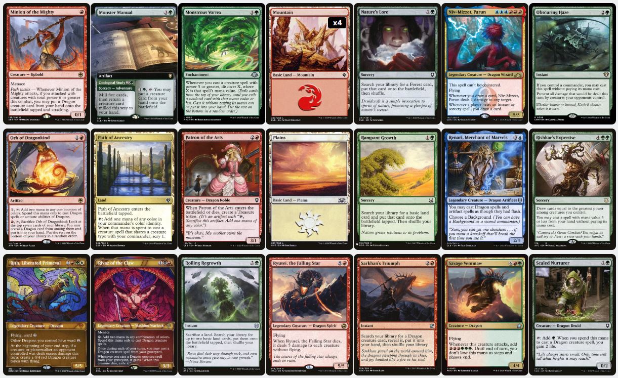 Dragon Tribal - Tiamat - Custom Commander Deck