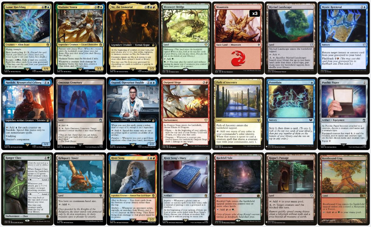 Unconventional Casting & Tempo Control - The Thirteenth Doctor - Custom Commander Deck