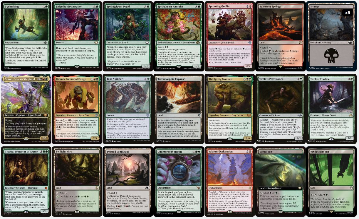 Land Sacrifice - Hearthhull, the Worldseed - Custom Commander Deck