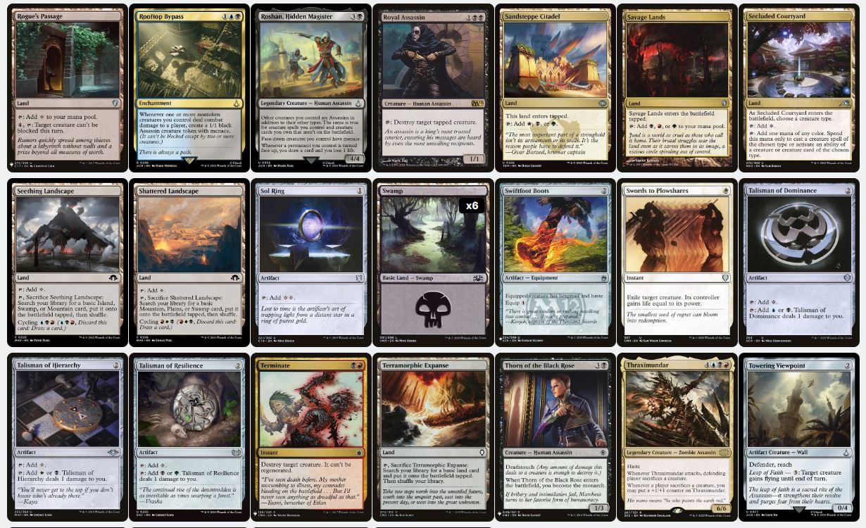 Assassin Tribal - Ezio Auditore da Firenze - Custom Commander Deck