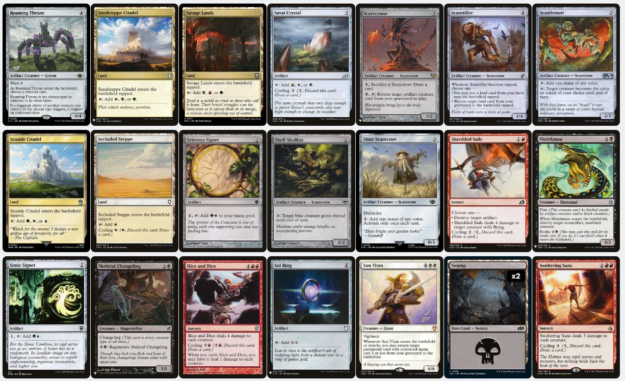 Scarecrow Tribal - Reaper King - Custom EDH Commander Deck