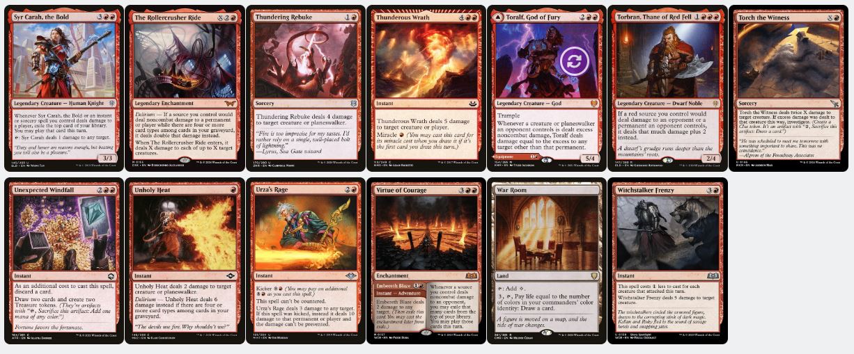Burn & Mass Damage - Imodane, the Pyrohammer - Custom Commander Deck