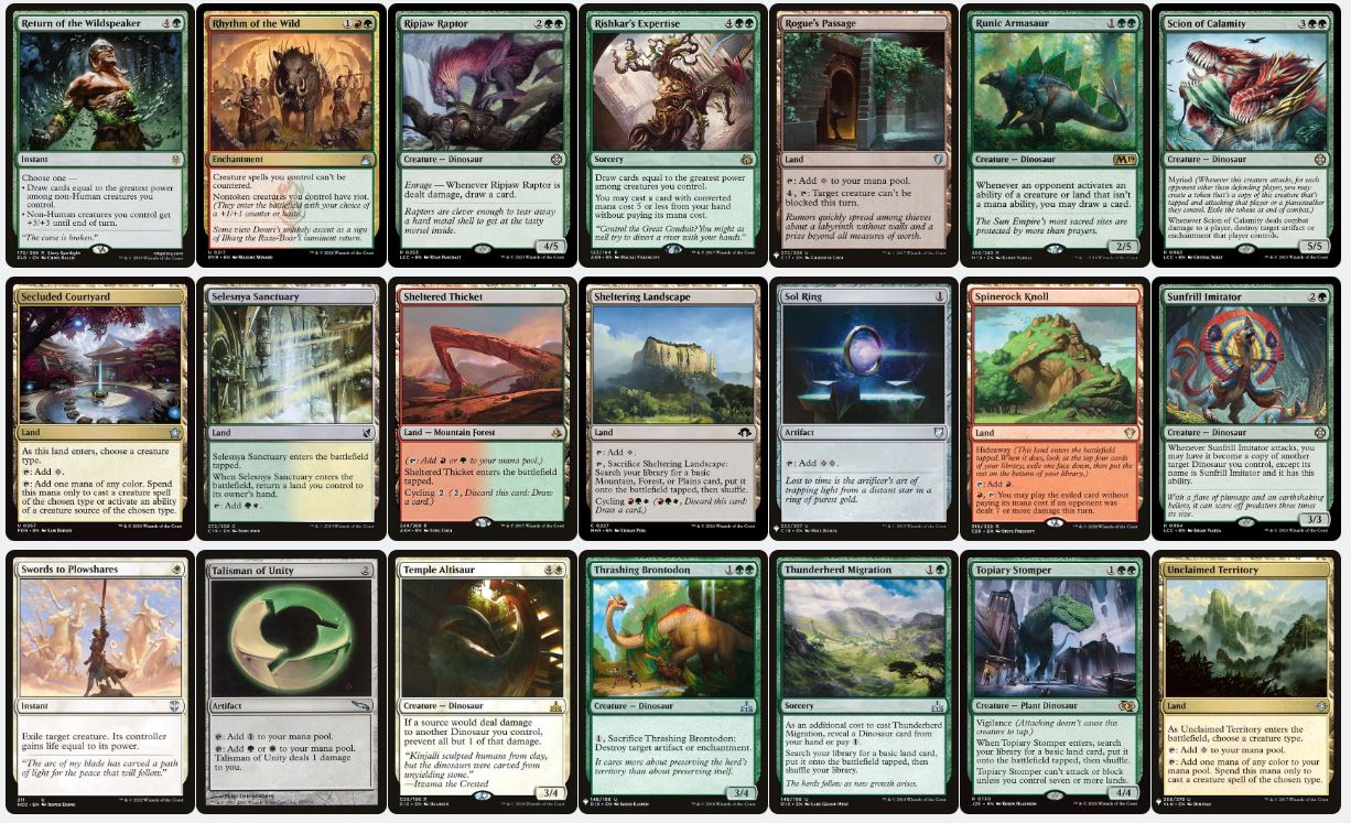 Dinosaur Discoveries & Combat Power - Pantlaza, Sun-Favored - Custom Commander Deck