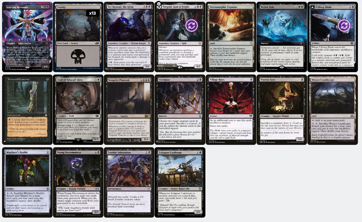 Sacrifice & Punishment - Zoyowa Lava-Tongue - Custom EDH Commander Deck