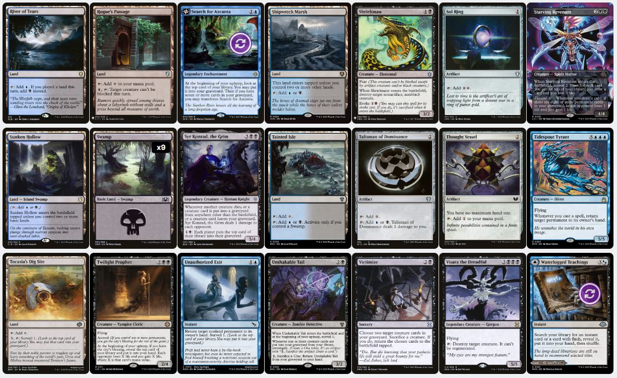 Surveil & Reanimation Control - Mirko, Obsessive Theorist - Custom Commander Deck