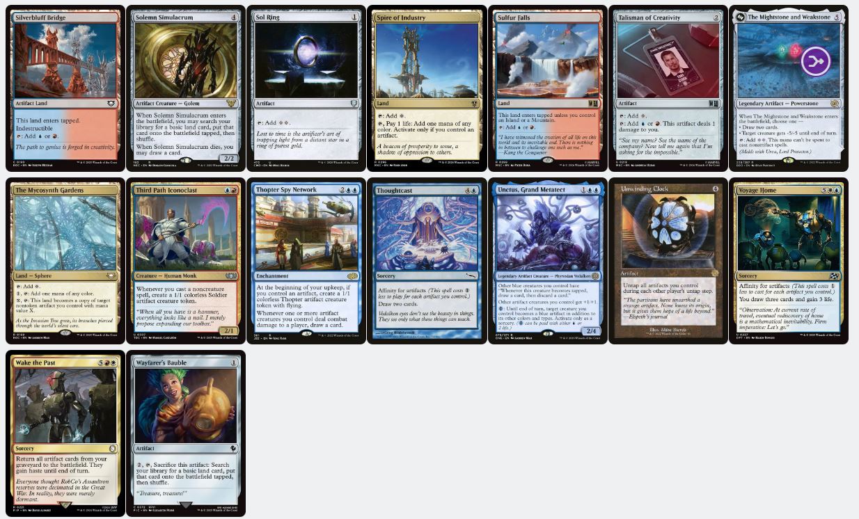 Akiri, Line-Slinger & Glacian, Powerstone Engineer - Custom Commander Deck