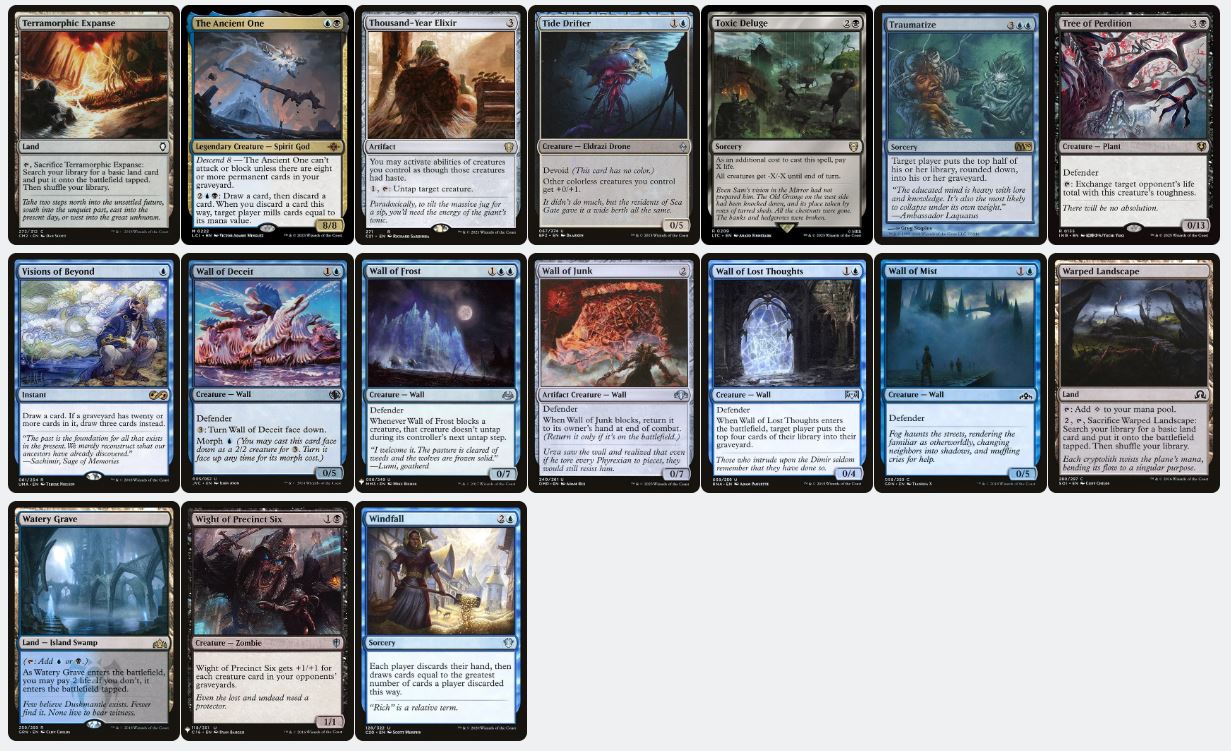 Toughness Based Mill Control - Phenax, God of Deception - Custom Commander Deck