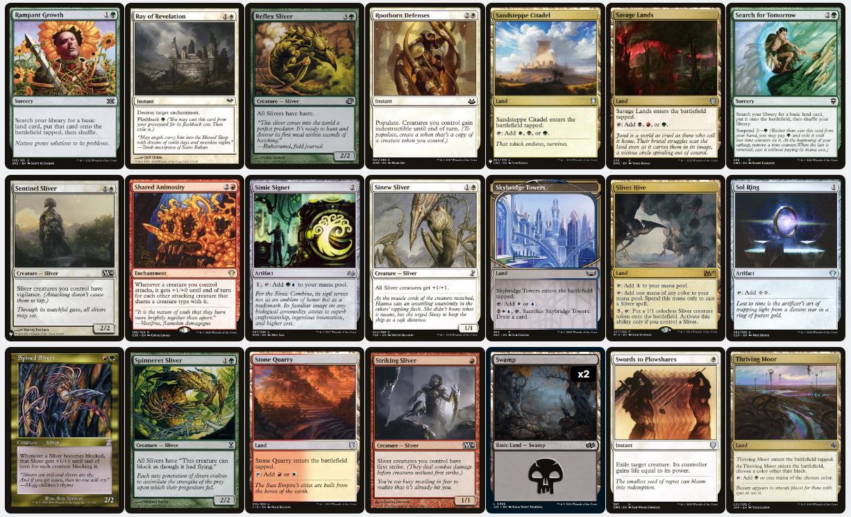 Sliver Synergy & Overwhelming Power - Sliver Hivelord - Custom EDH Commander