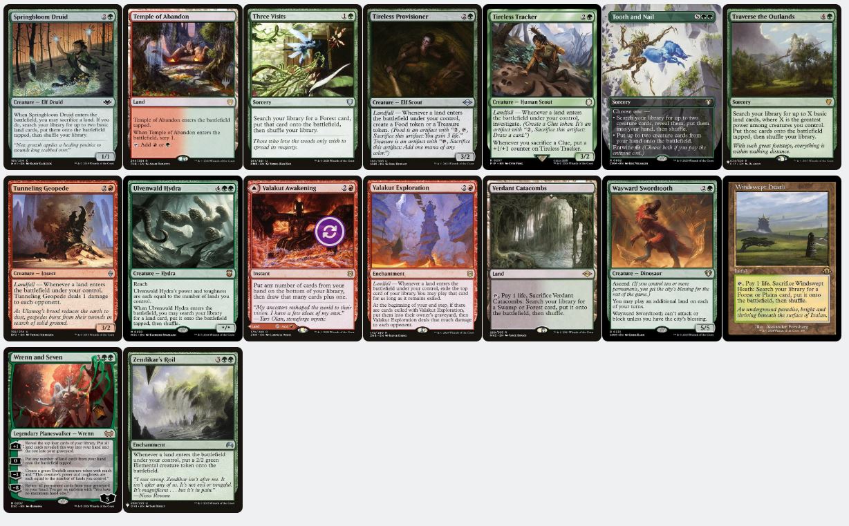 Landfall Ramp Deck - Omnath, Locus of Rage - Custom Commander Deck