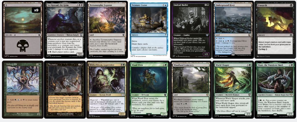 Graveyard Value & Ramp - Tasigur, the Golden Fang - Custom Commander Deck