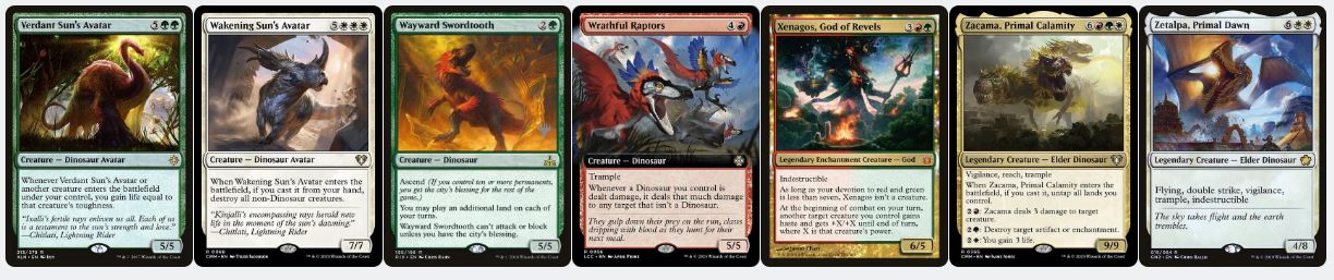 Dinosaur Discoveries & Combat Power - Pantlaza, Sun-Favored - Custom Commander Deck