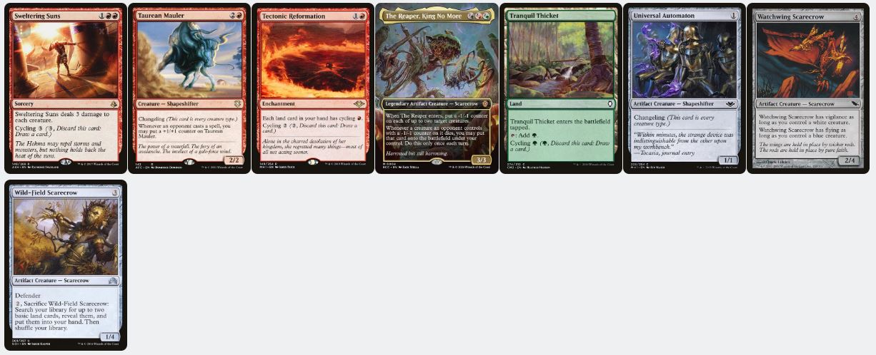 Scarecrow Tribal - Reaper King - Custom EDH Commander Deck