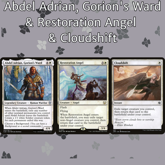 Abdel Adrian, Gorion's Ward + Restoration Angel + Cloudshift - 3 Card Combo