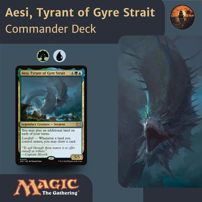 Landfall & Ramp Domination - Aesi, Tyrant of Gyre Strait - Custom Commander Deck