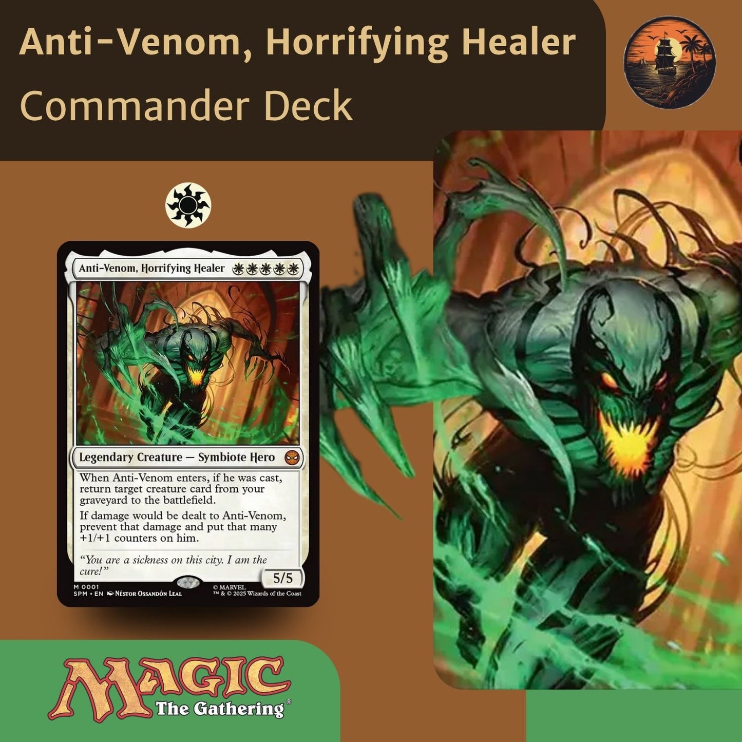 Anti-Venom, Horrifying Healer - Custom Commander Deck