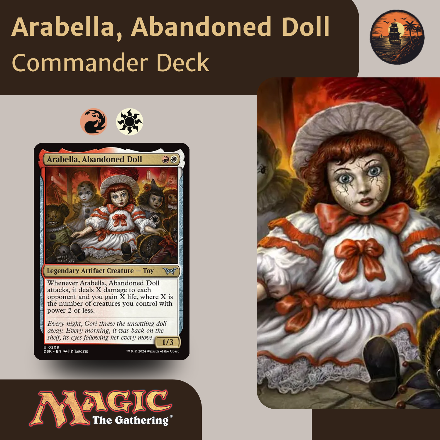 Arabella, Abandoned Doll – Token Burn & Lifegain - Custom Commander Deck