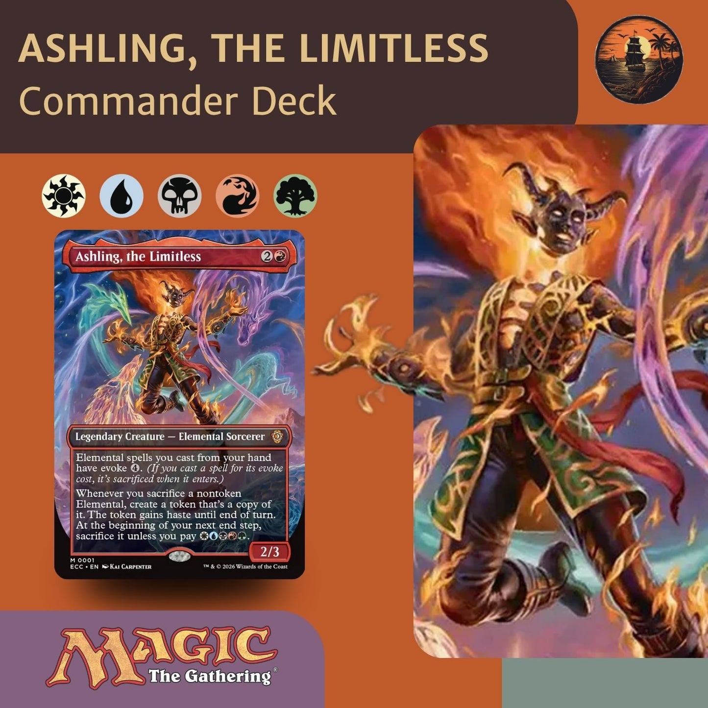 Ashling, the Limitless - Custom Commander Deck