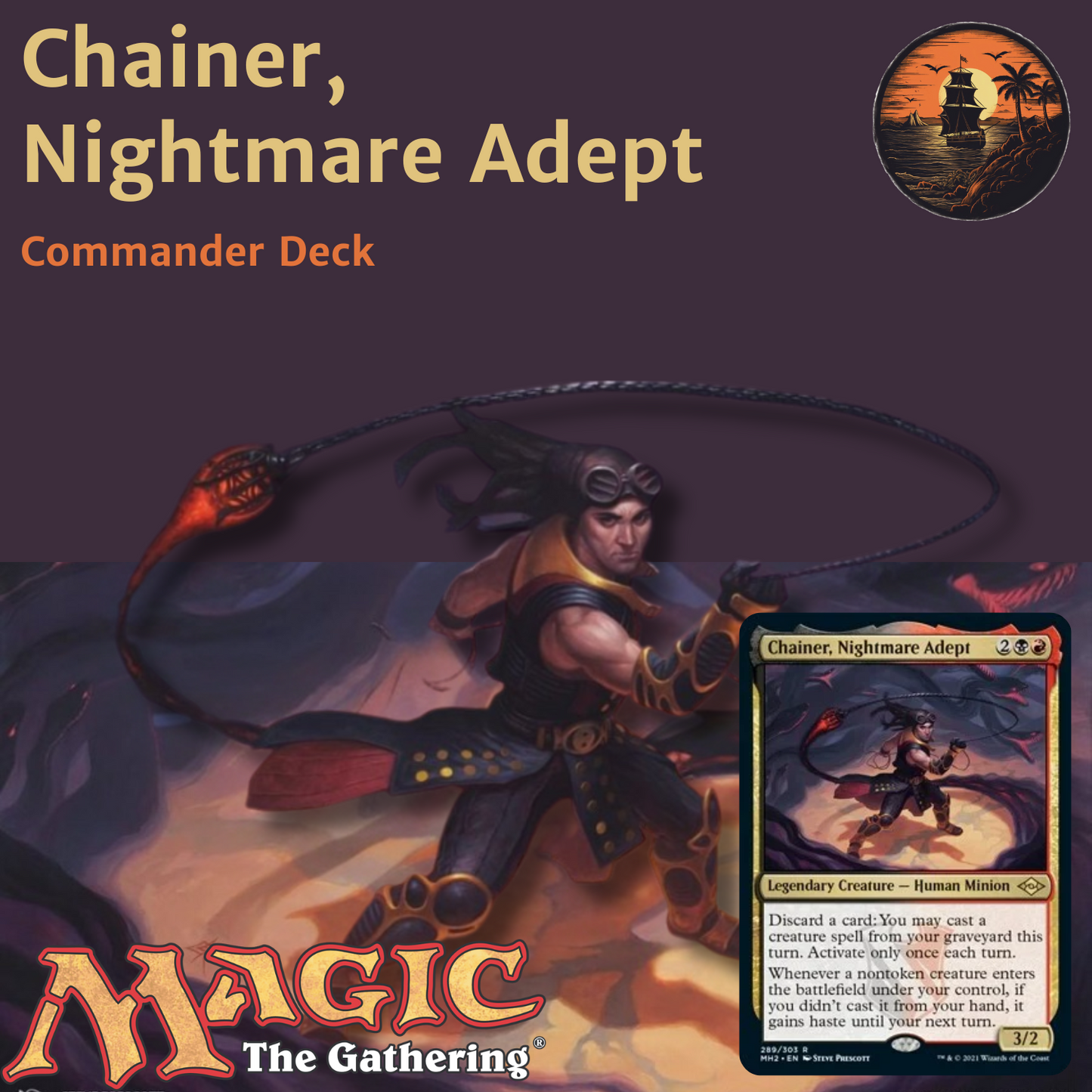 Rakdos Reanimation & Madness - Chainer, Nightmare Adept - Custom EDH Commander Deck