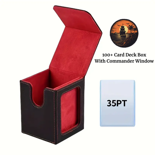 MTG Commander Deck Box 100+ Cards with Commander Window