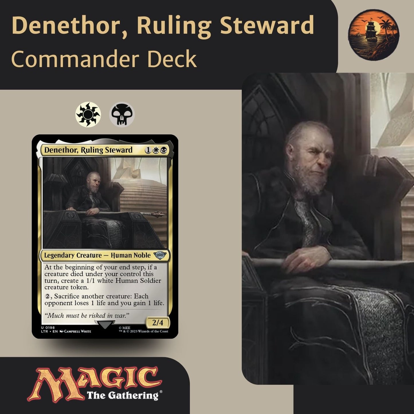 Aristocrats & Drain Control - Denethor, Ruling Steward - Custom Commander Deck
