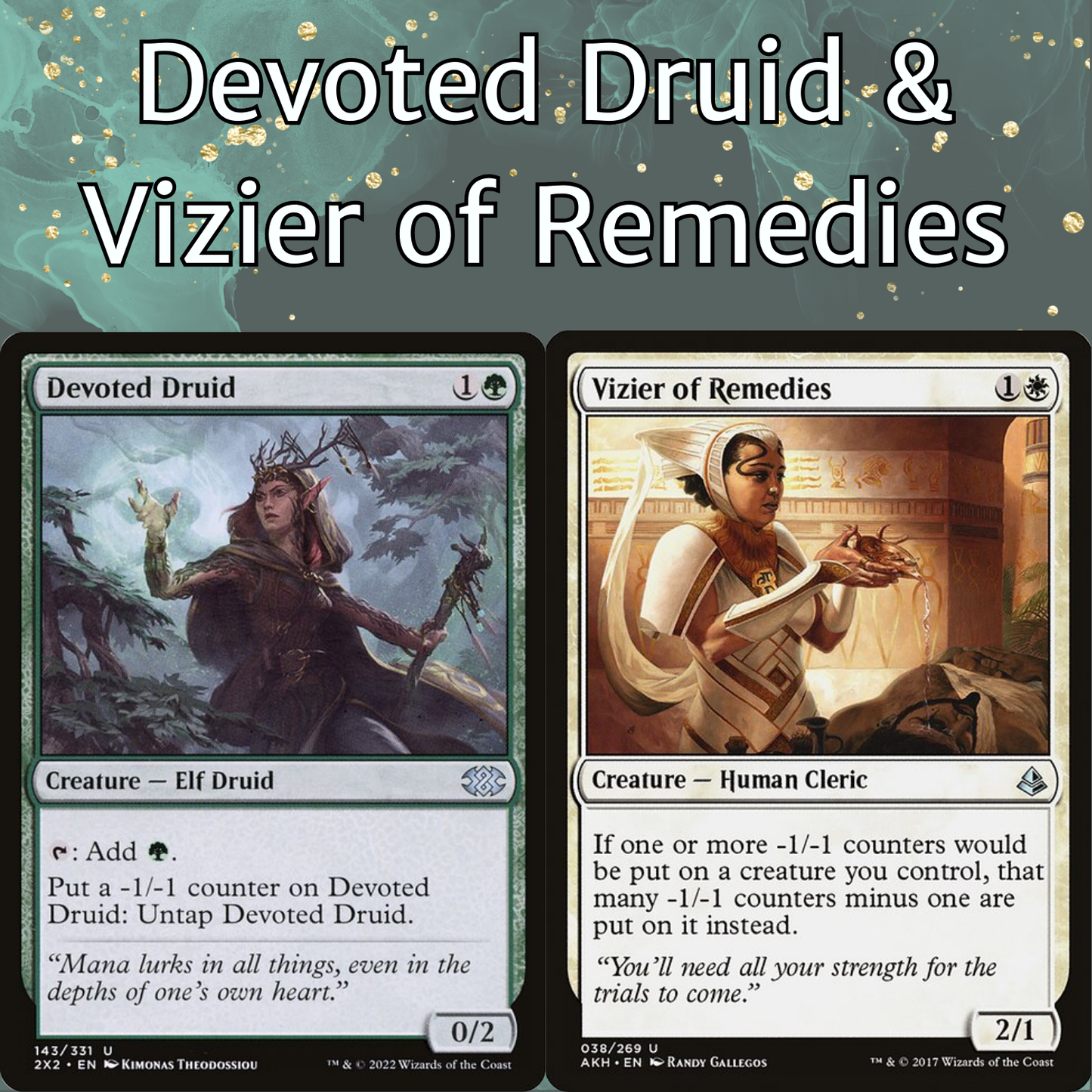 Devoted Druid + Vizier of Remedies - 2 Card Combo