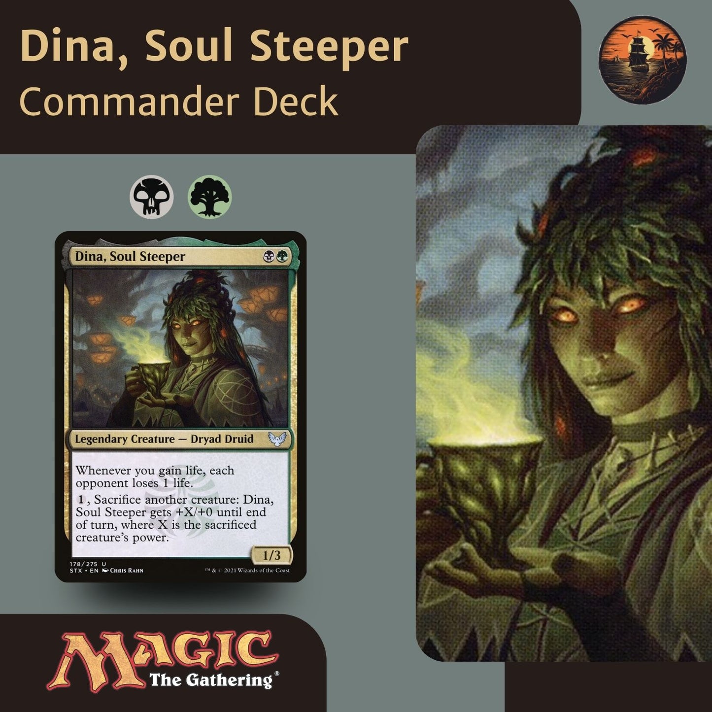 Dina, Soul Steeper - Custom Commander Deck